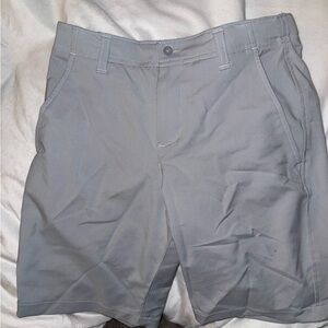 Under Armour boys Light Gray Flat Front Shorts